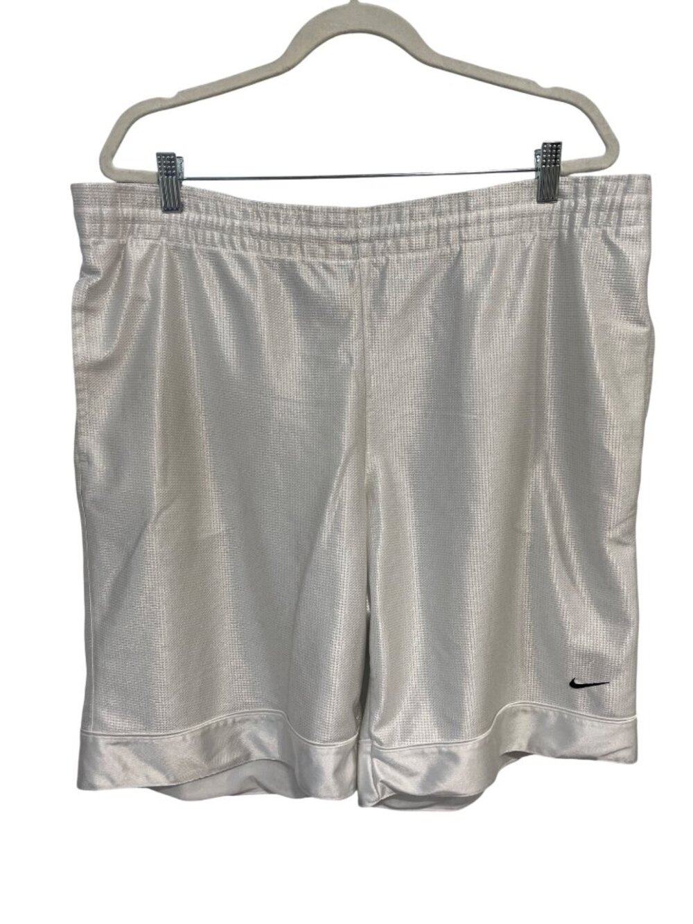 Nike Basketball Shorts Large Pull On Elastic Waist Swoosh Sportswear Athleisure